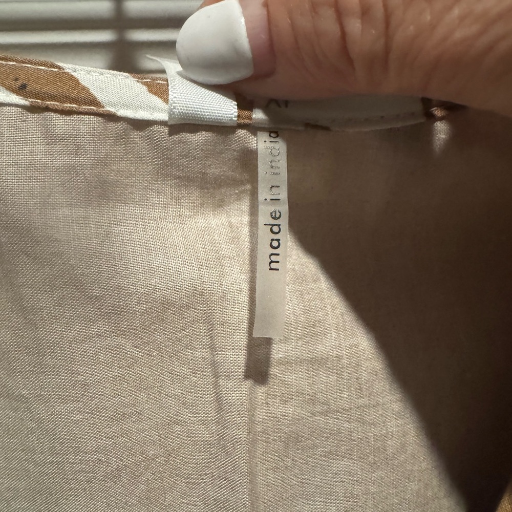 Kaktus Brown and White Midi Dress - Picture 4 of 5